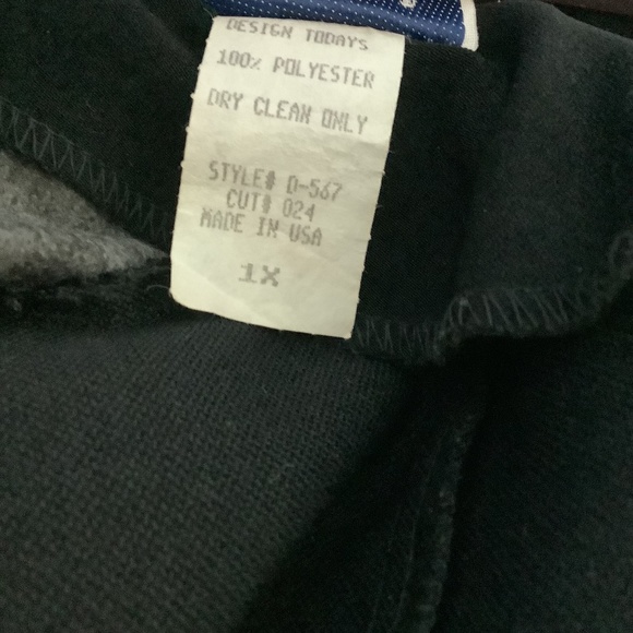 VINTAGE DESIGN TODAYS JACKET 1X BLACK WITH ANIMAL PRINT BUTTON FRONT MADE IN USA - Picture 8 of 11